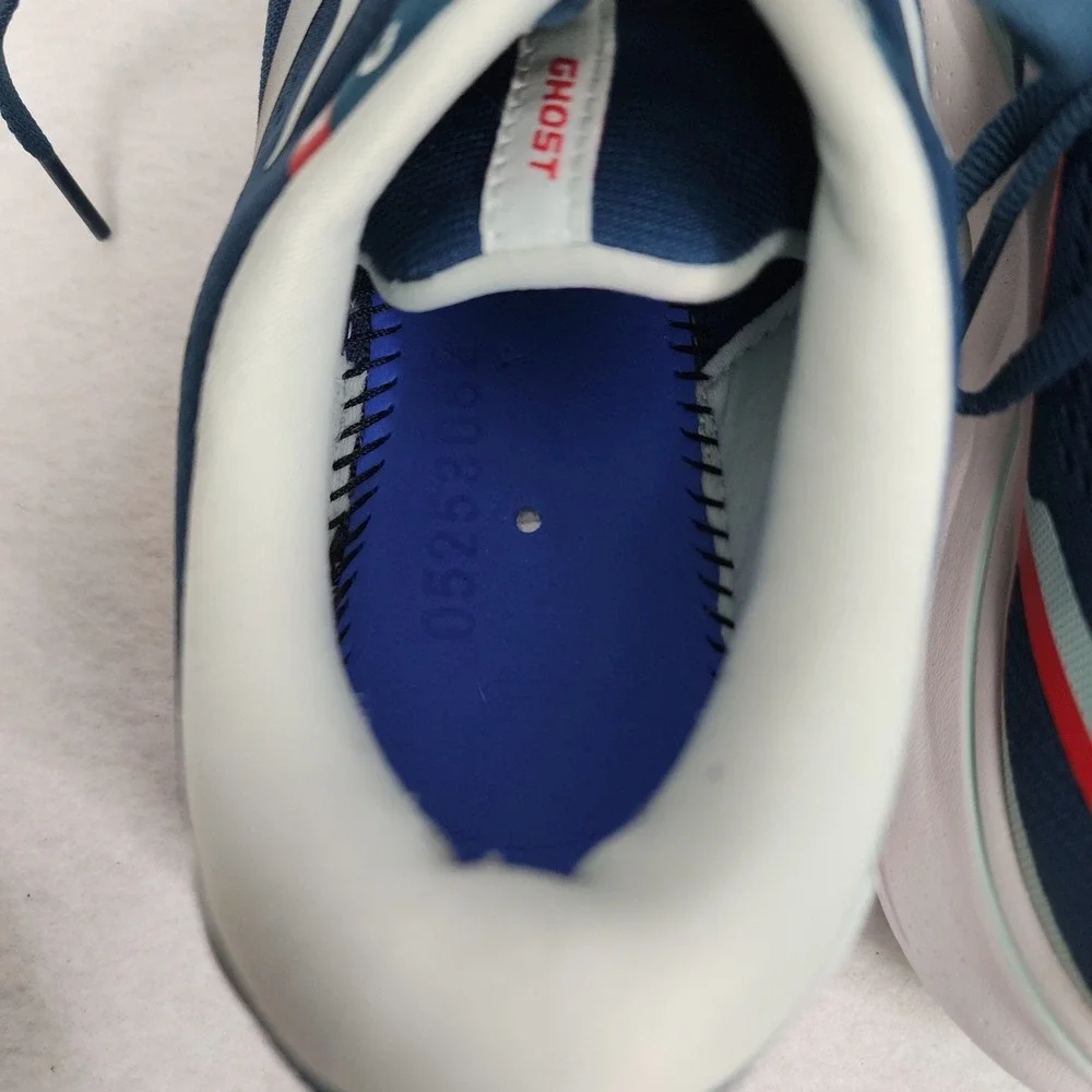 Brooks Ghost 15 1203801B497 Womens US 10.5 B Sneaker Blue Athletic Running Shoes